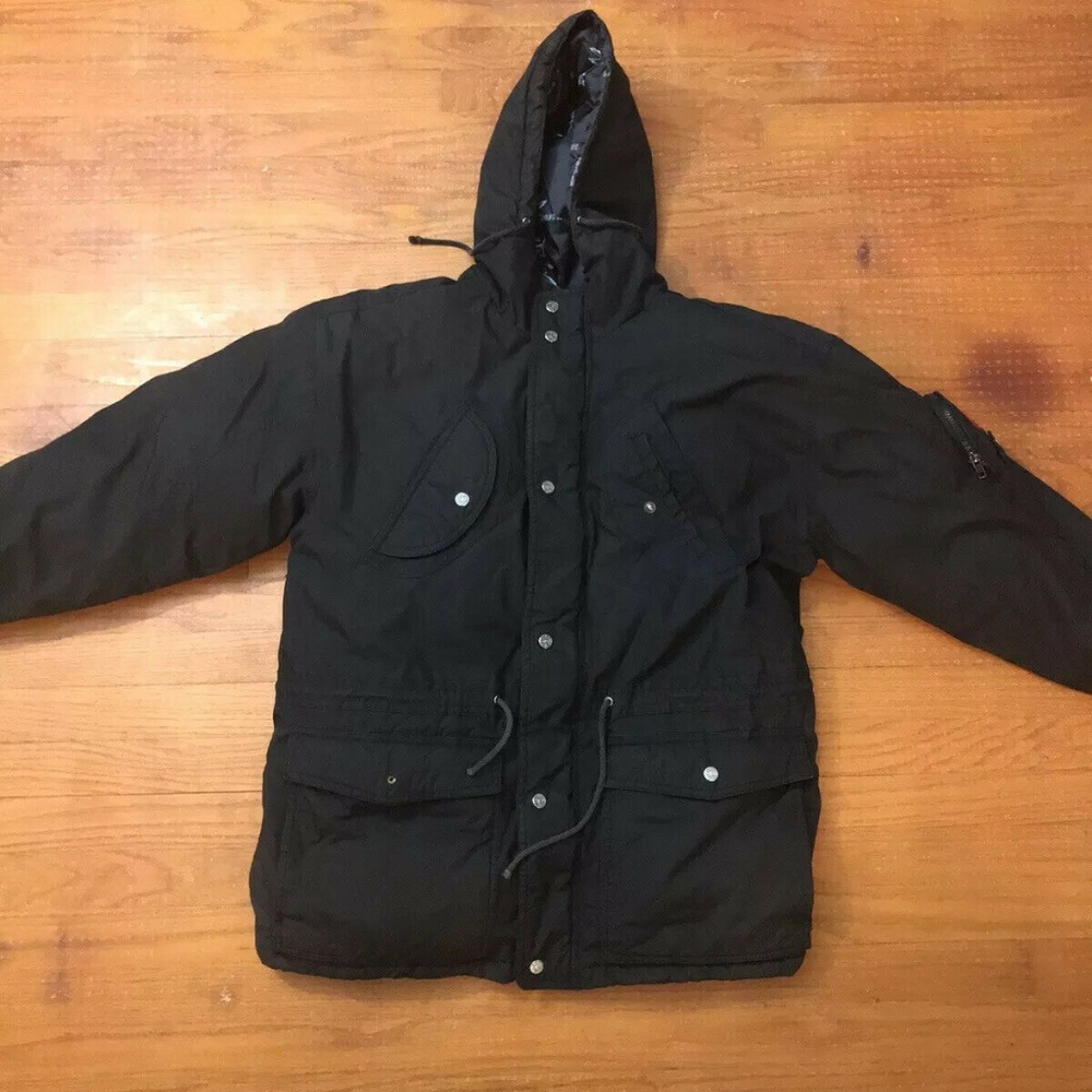 Triple FAT Goose Down Jacket Parka SML/8Black VTG